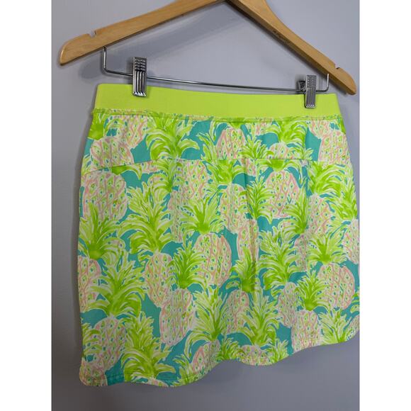 RLX Ralph Lauren Women Performance Golf Tennis Skort Skirt Green Pineapple Sz S - Picture 5 of 9